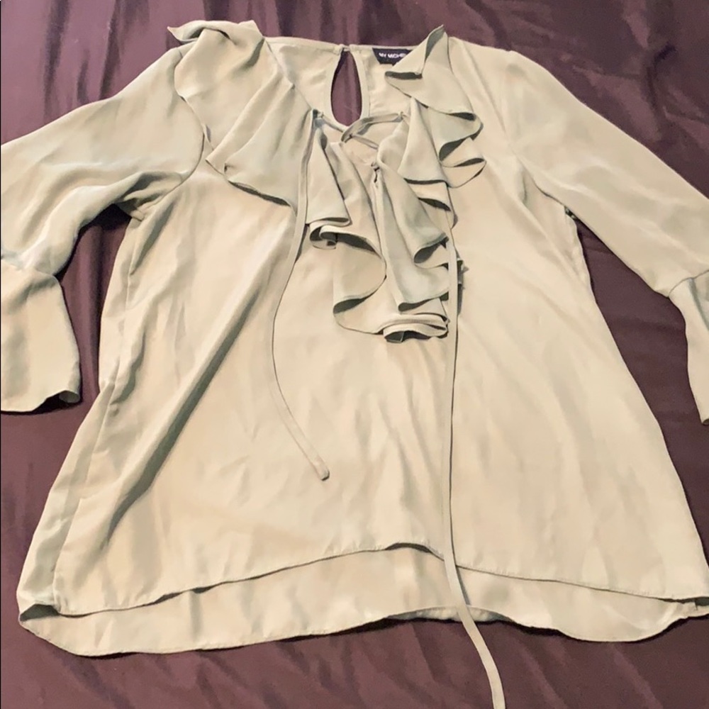 Green blouse